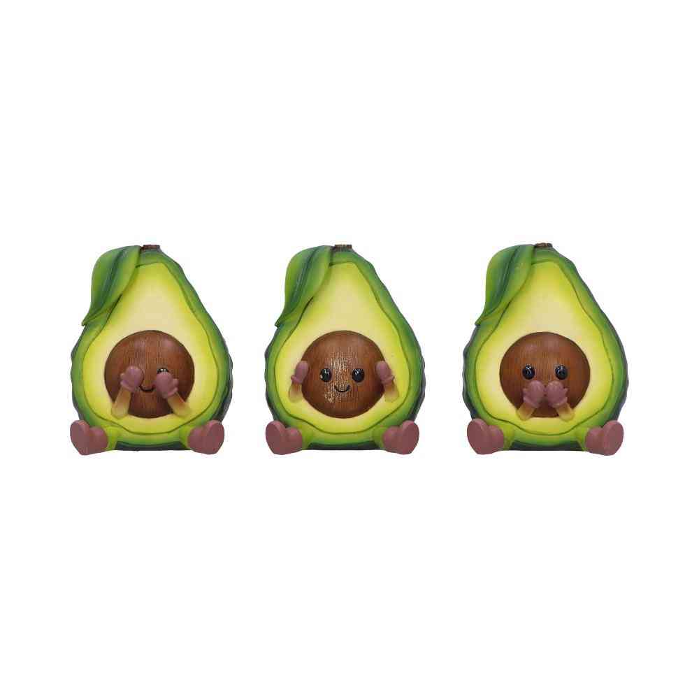 Nemesis Now - Three Wise Avocados Dekorative Figuren - Mehrfarben